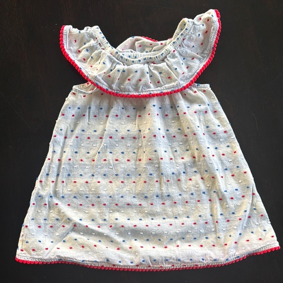 Cat & Jack White and Red Off-the-Shoulder Sundress - Picture 1 of 2